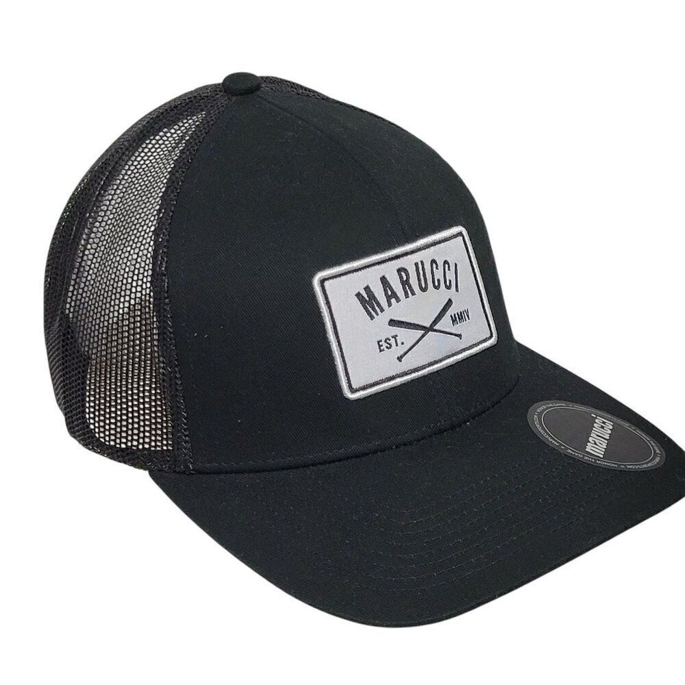 Marucci Baseball Hat Youth Snapback Adjustable Crosspatch Trucker Cap Mesh Back